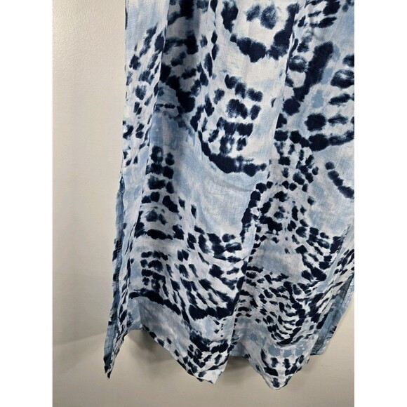 Bellambra Women's Size Small Linen Dress Tie Strap Blue - Picture 2 of 6